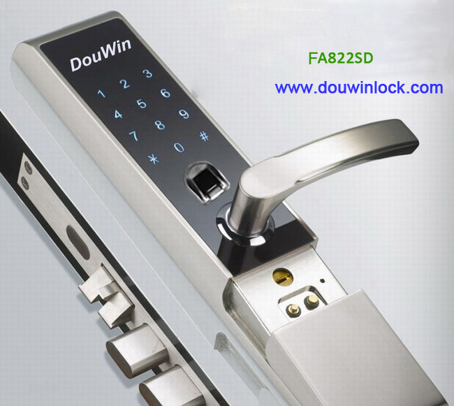 remote control fingerprint+password lock
